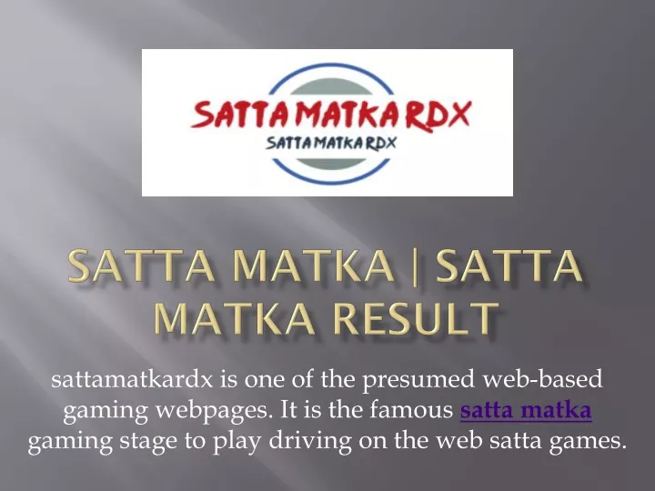 satta matka satta matka result