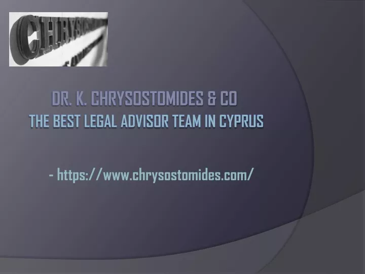 https www chrysostomides com