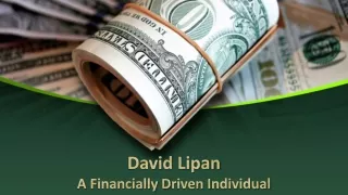 David Lipan- A Financially Driven Individual