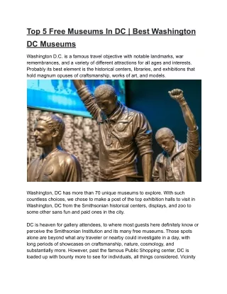 Free Museums in DC