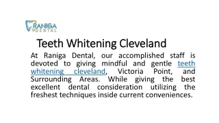Teeth Whitening Cleveland