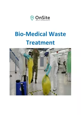 Bio-Medical Waste Treatment