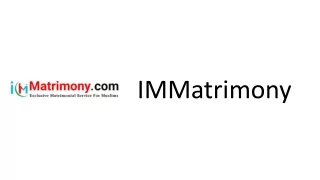 immatrimony
