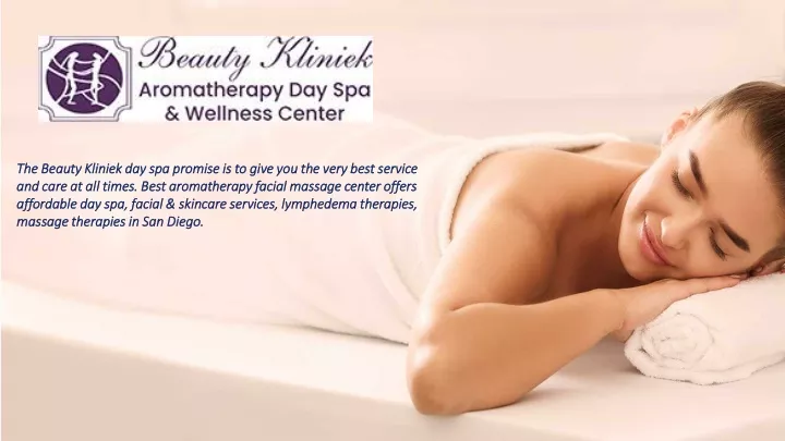 the beauty kliniek day spa promise is to give