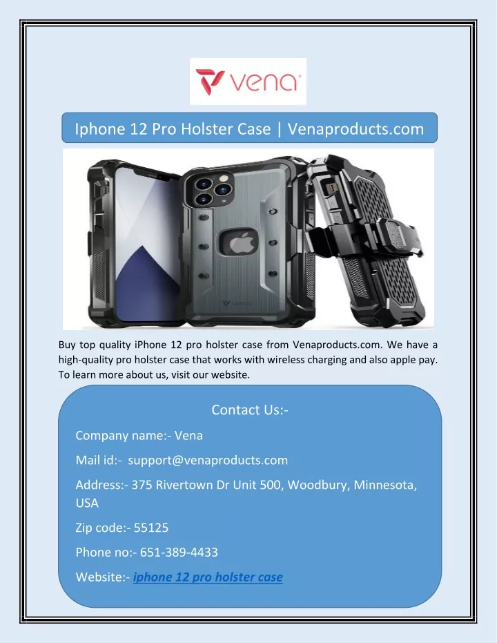 iphone 12 pro holster case venaproducts com