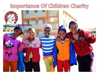 Importance Of Children Charity