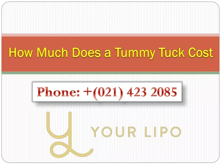 how much does a tummy tuck cost