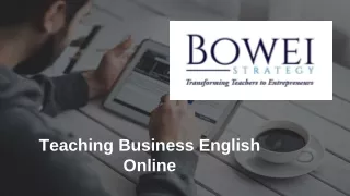 teaching business english online