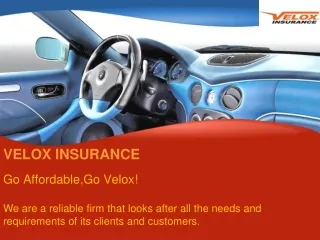 Cheap Car Insurance In Georgia| Velox Insurance