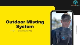 ExtremeMist PCS Outdoor Misting System