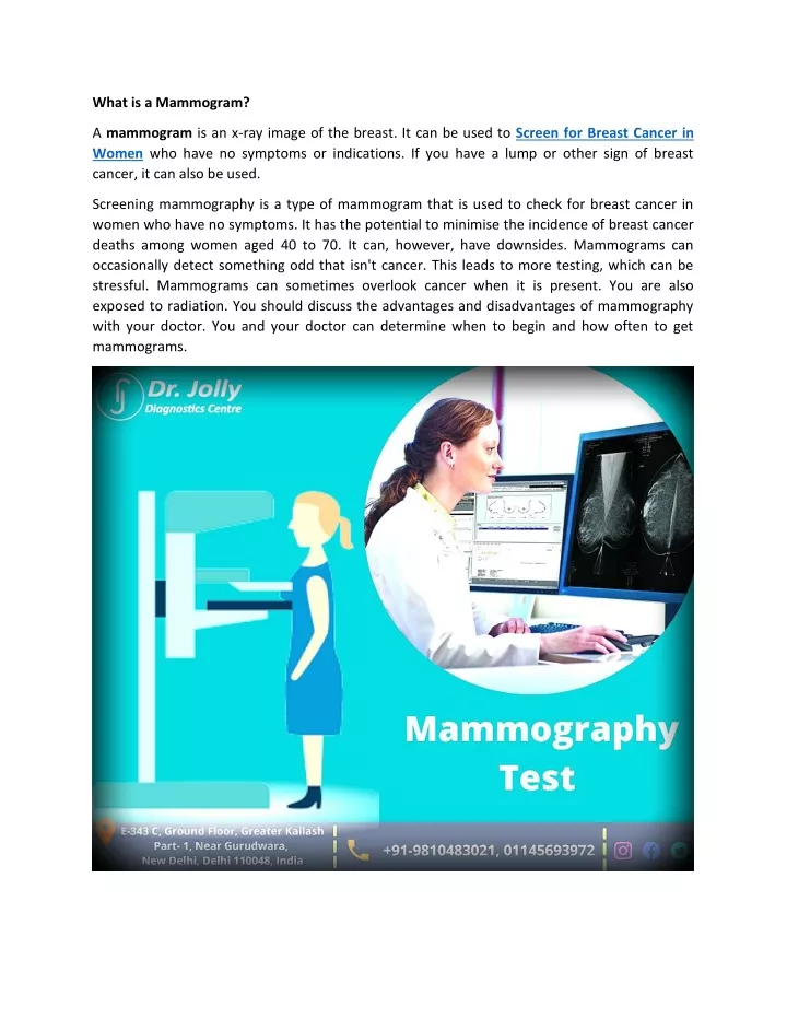 what is a mammogram