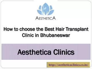 How to choose the Best Hair Transplant Clinic in Bhubaneswar
