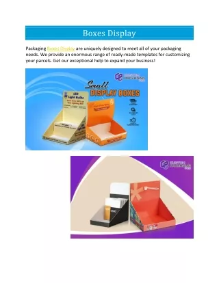 boxes display