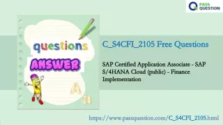 c s4cfi 2105 free questions c s4cfi 2105 free