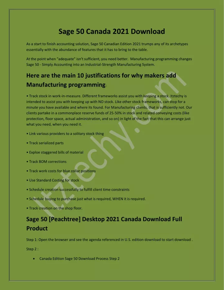 sage 50 canada 2021 download