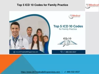 top 5 icd 10 codes for family practice