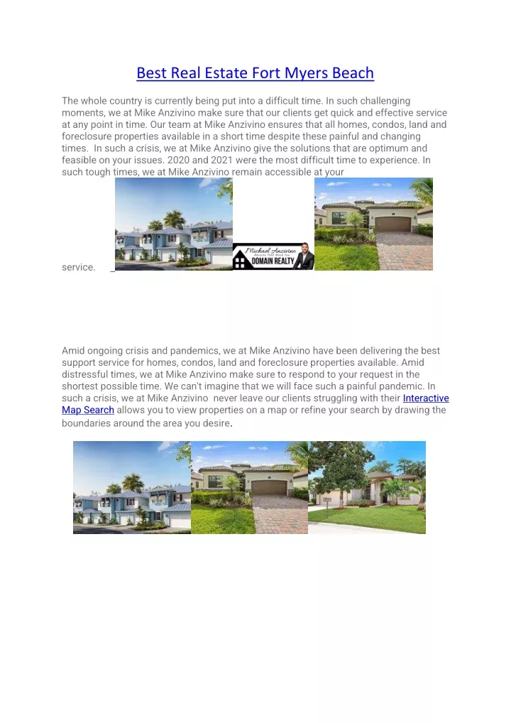 best real estate fort myers beach