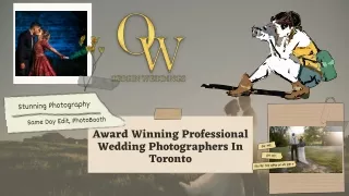 Things to be consider before hiring Wedding Photographers Toronto