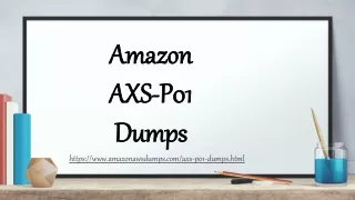 AWS AXS-P01 Dumps PDF - Amazonawsdumps.com