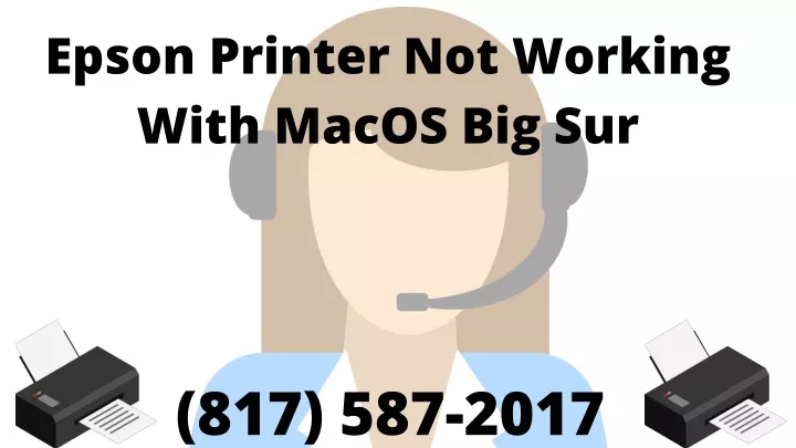 epson printer not working with macos big sur