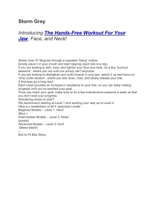 storm grey introducing the hands free workout