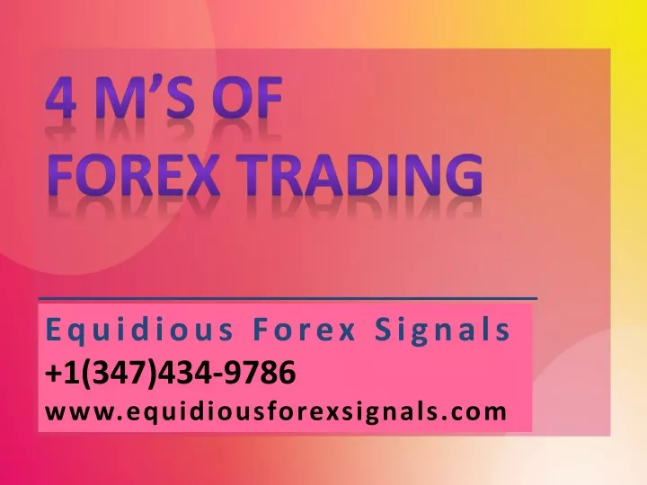 4 m s of forex trading