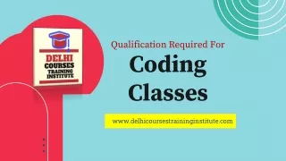 Qualification Required For Coding Classes