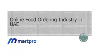 Online Food Ordering Industry in UAE