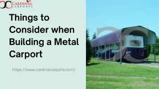 Things to Consider when Building a Metal Carport
