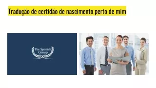 Tradução de certidão de nascimento perto de mim