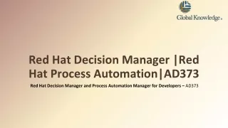 red hat decision manager red hat process automation ad373