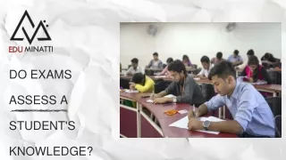 do exams assess a student s knowledge