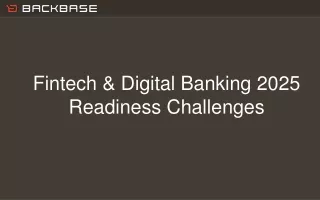 Fintech & Digital Banking 2025 Readiness Challenges