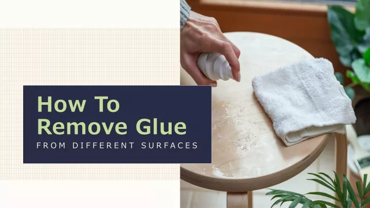 how to remove glue