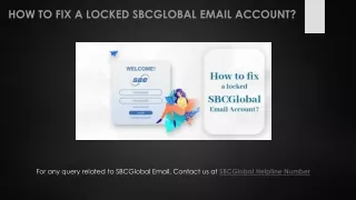 Fix Locked SBCGlobal Email Account