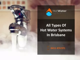 All Types Of Hot Water Systems In Brisbane
