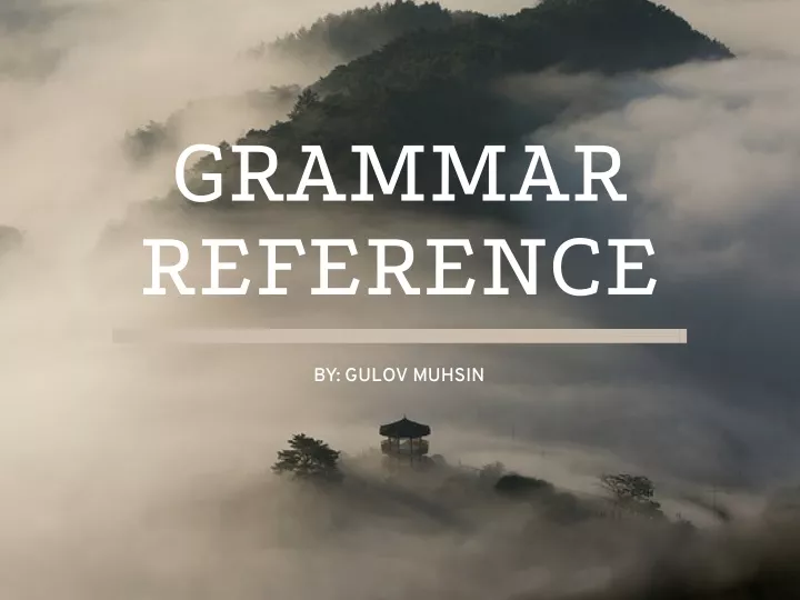 grammar reference