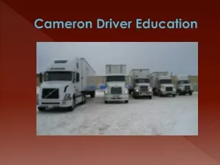 cameron driver education