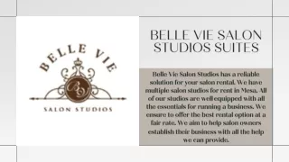 Belle Vie Salon Studios Mesa The salon suites mesa az Opportunity