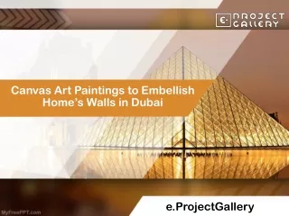 Canvas Art Paintings to Embellish Home’s Walls in Dubai