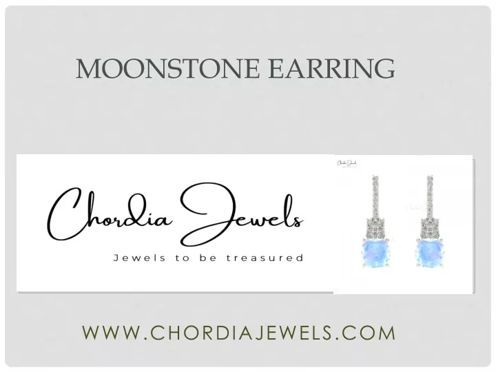 moonstone earring