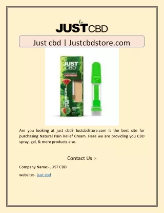 just cbd justcbdstore com