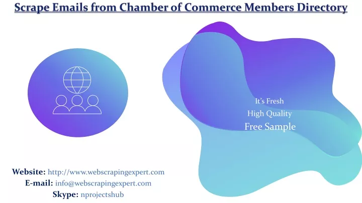 scrape emails from chamber of commerce members