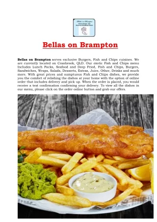 bellas on brampton bellas on brampton serves