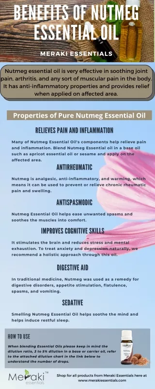 Benefits of Nutmeg Essential Oil