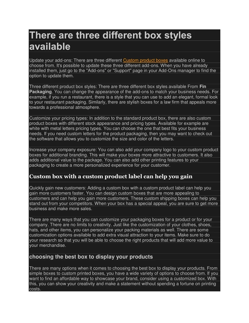 PPT - There are three different box styles available PowerPoint ...