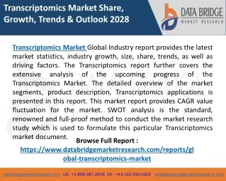 transcriptomics market share growth trends