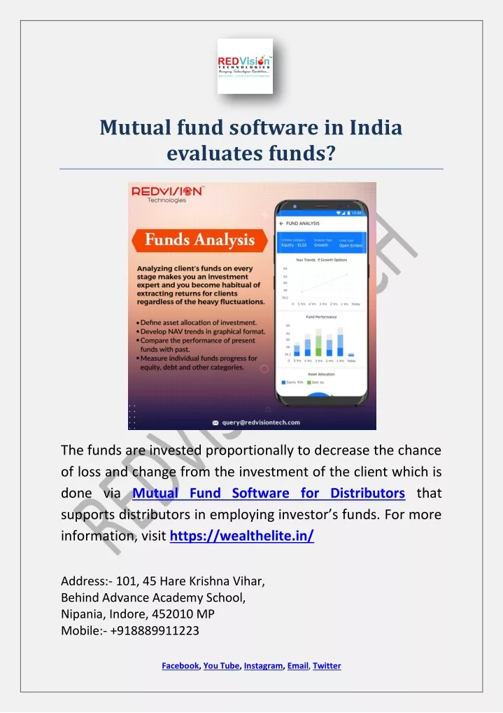 mutual fund software in india evaluates funds