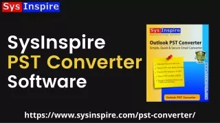 SysInspire PST Converter Software