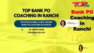Best Bank PO  Coaching in Ranchi